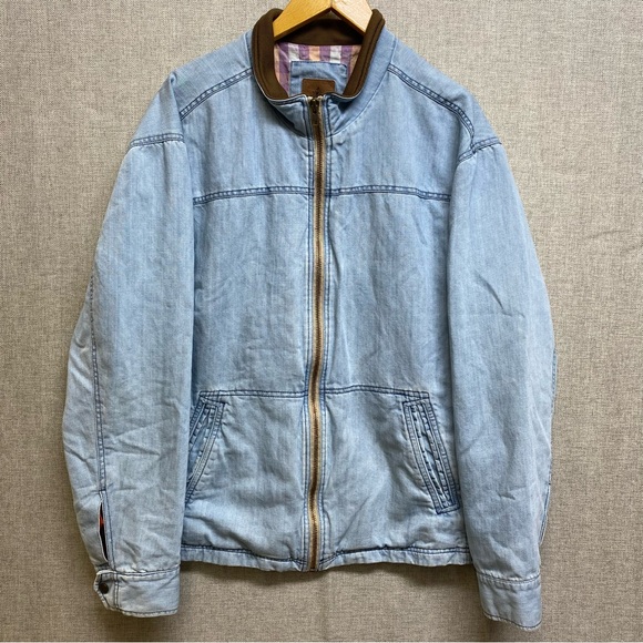 The Territory Ahead Denim Blue Jean Jacket Women's XL Light Blue, Pocket - Picture 6 of 10